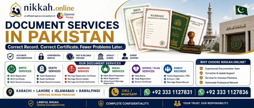 Birth certificate registration and birth record services in Pakistan