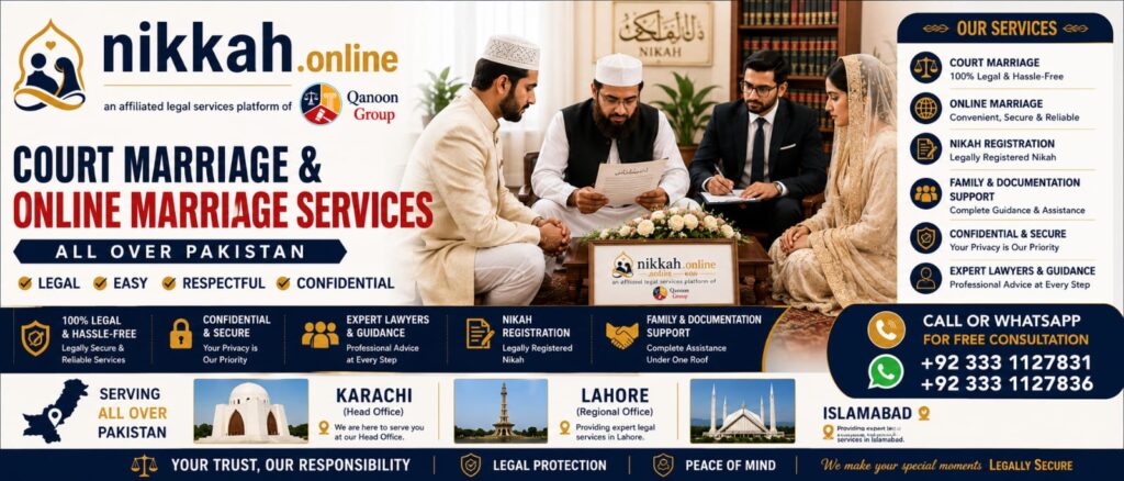 Court Marriage in Pakistan and Online Nikah Services