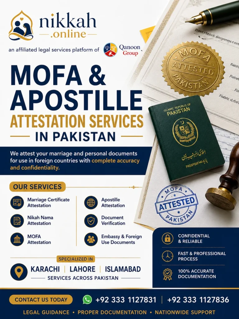 MOFA and Apostille attestation services in Pakistan for international document use