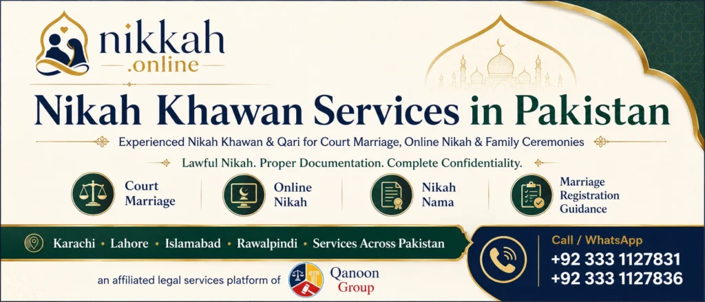 Nikah Khawan for court marriage in Pakistan